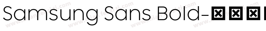 Samsung Sans Bold字体转换